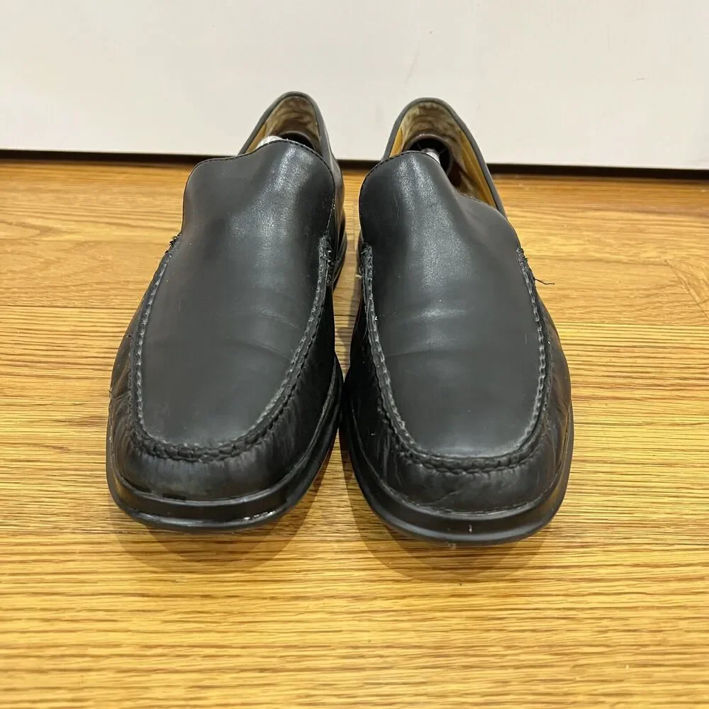 Cole Haan Men’s Air Dempsey Black Slip On Loafers Size 11M C08094 Leather
